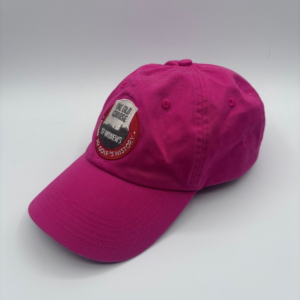 The Old Course At St Andrews Strapback Hat Pink British Golf‎ Museum Dad Cap